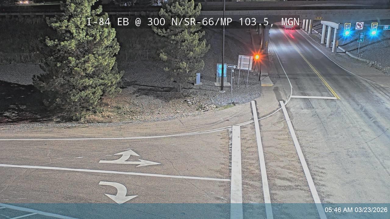 I-84 Off-ramp EB @ 300 N / SR-66 / MP 103.5, MGN live webcam