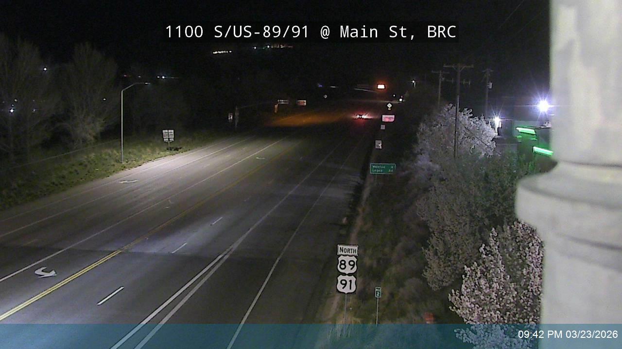 1100 S / US-89/91 @ Main St / US-89 / SR-13, BRC live webcam