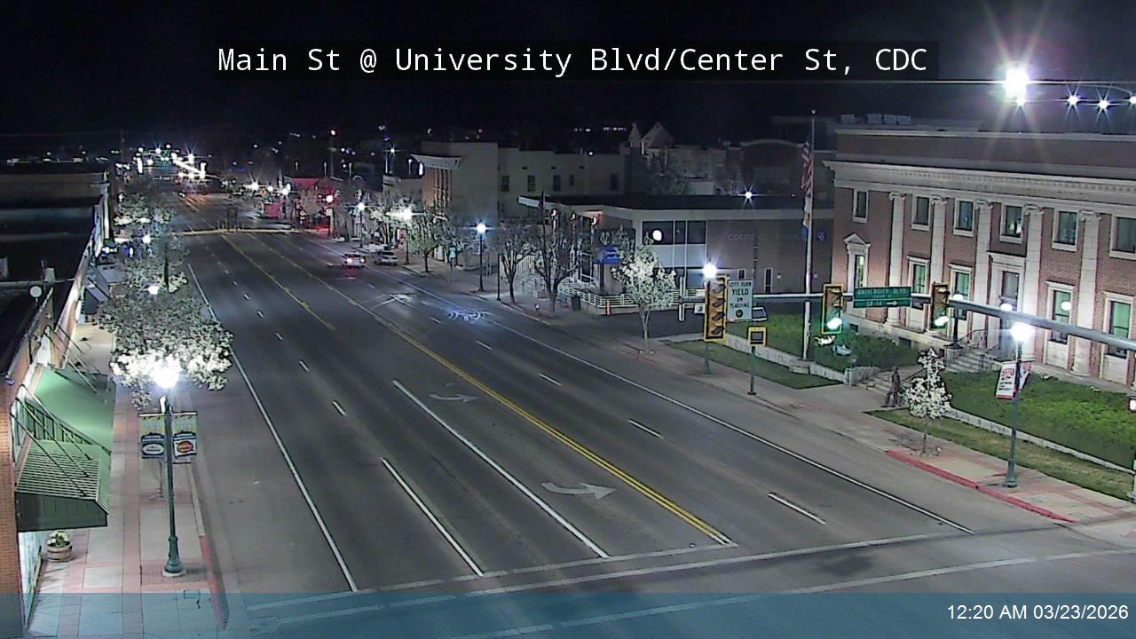 Main St / SR-130 @ University Blvd/SR-289 / Center St/SR-14, CDC live webcam