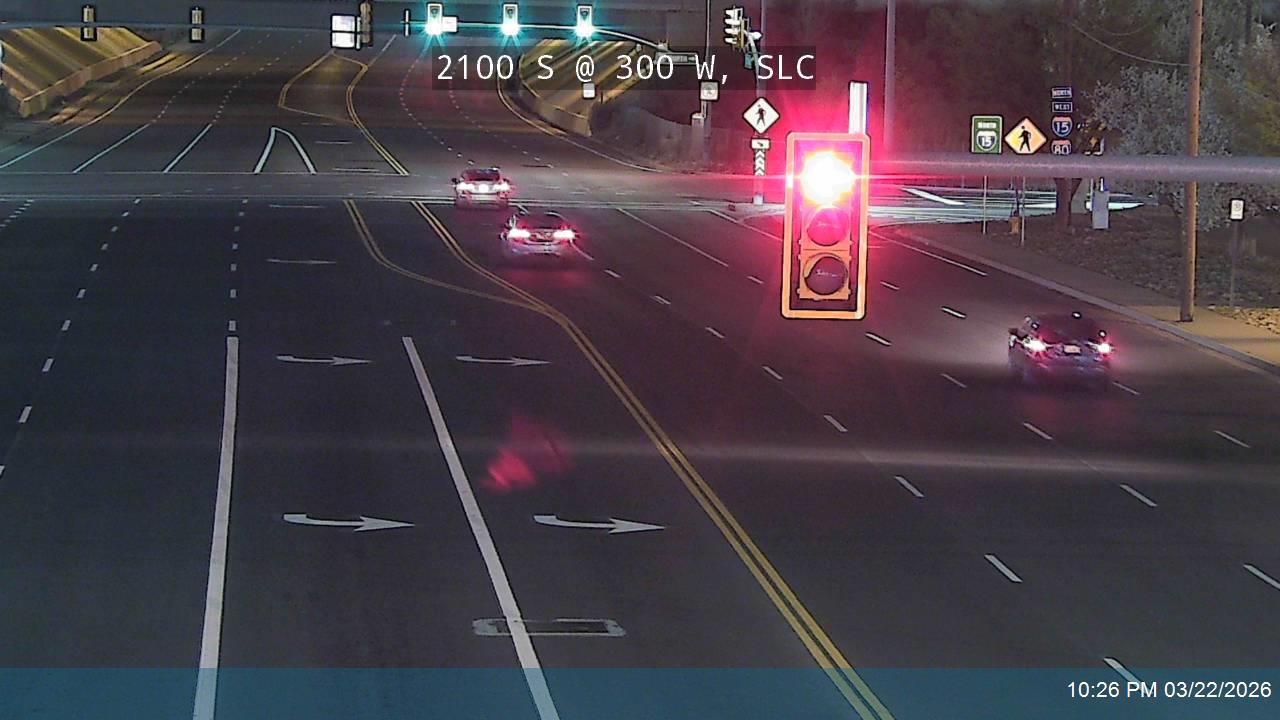 2100 S / SR-201 @ 300 W, SLC live webcam