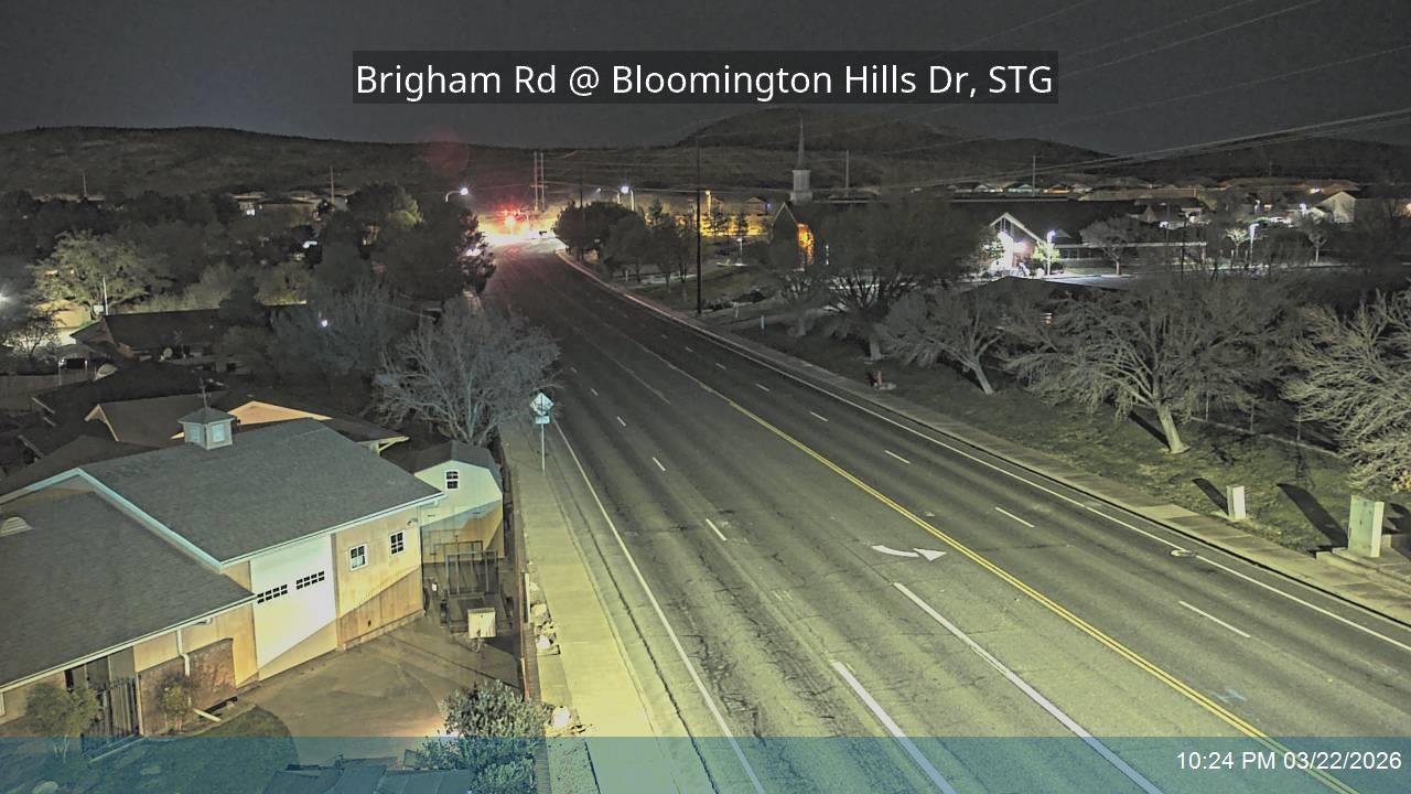 Brigham Rd @ Bloomington Hills Dr, STG live webcam