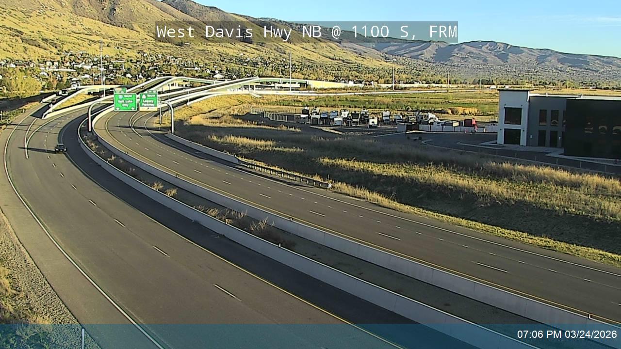 West Davis Hwy / SR-177 NB @ 1100 S / MP 0.05, FRM live webcam