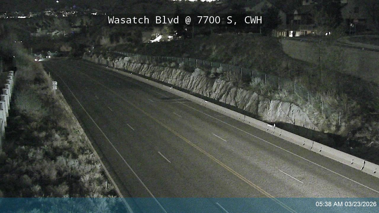 Wasatch Blvd / 3650 E / SR-210 @ 7700 S, CWH live webcam