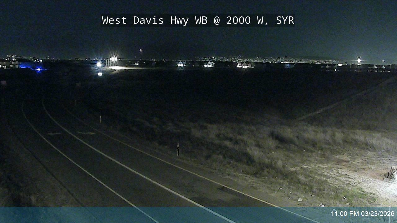 West Davis Hwy / SR-177 WB @ 2000 W / MP 12.11, SYR live webcam