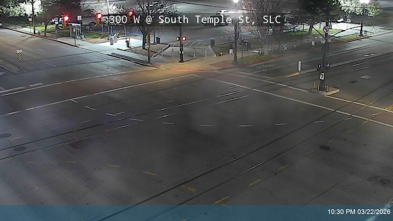 300 W / John Stockton Dr / US-89 @ South Temple St, SLC live webcam
