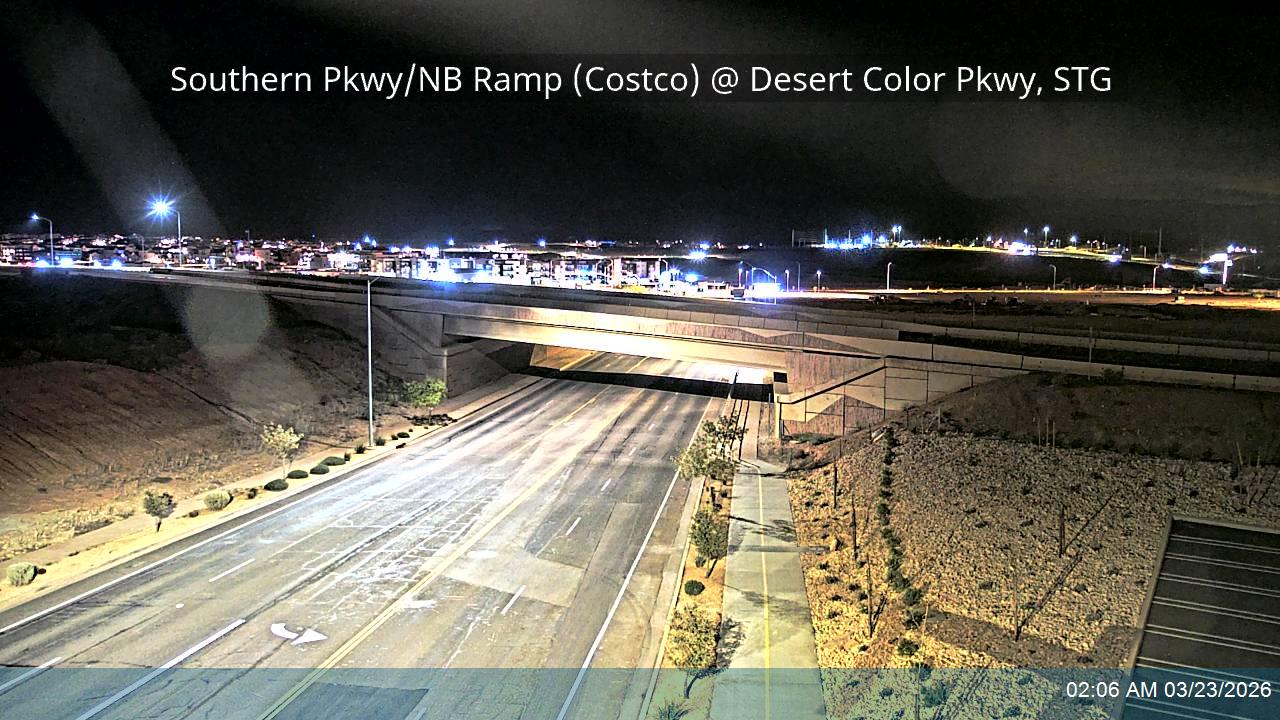 Southern Pkwy / SR-7 NB Ramp (Costco) @ Desert Color Pkwy, STG live webcam