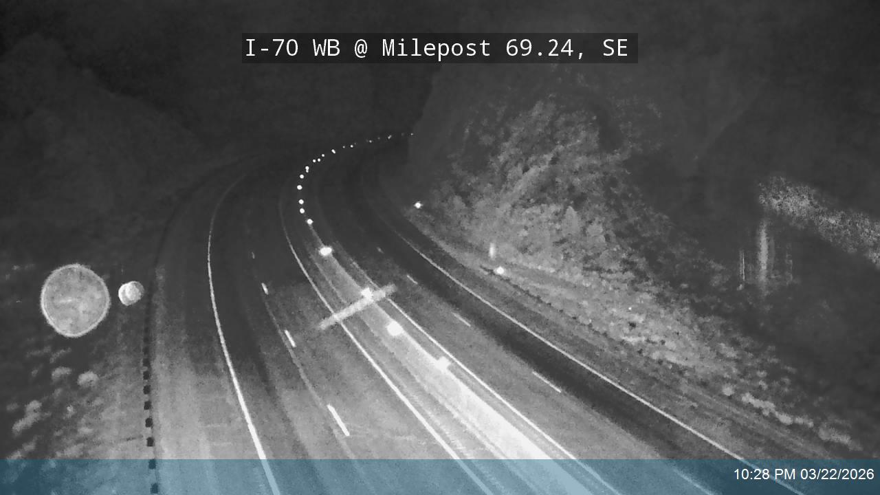 I-70 WB @ Milepost 69.24, SE live webcam