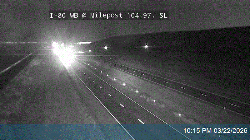 I-80 WB @ Milepost 104.97, SL live webcam