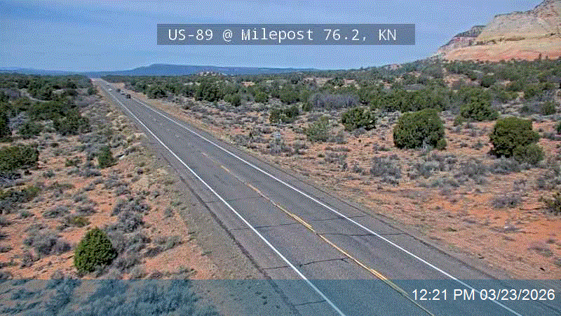 US-89 @ Milepost 76.2, KN live webcam