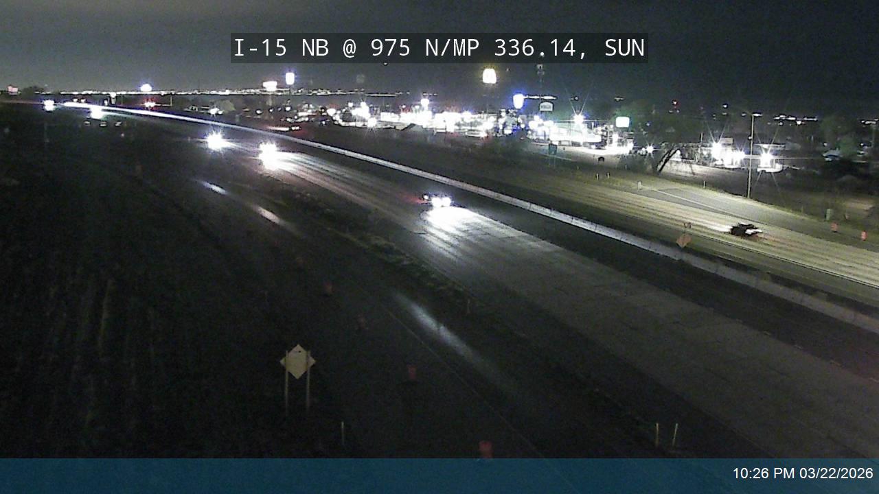 I-15 NB @ 975 N / MP 336.14, SUN live webcam
