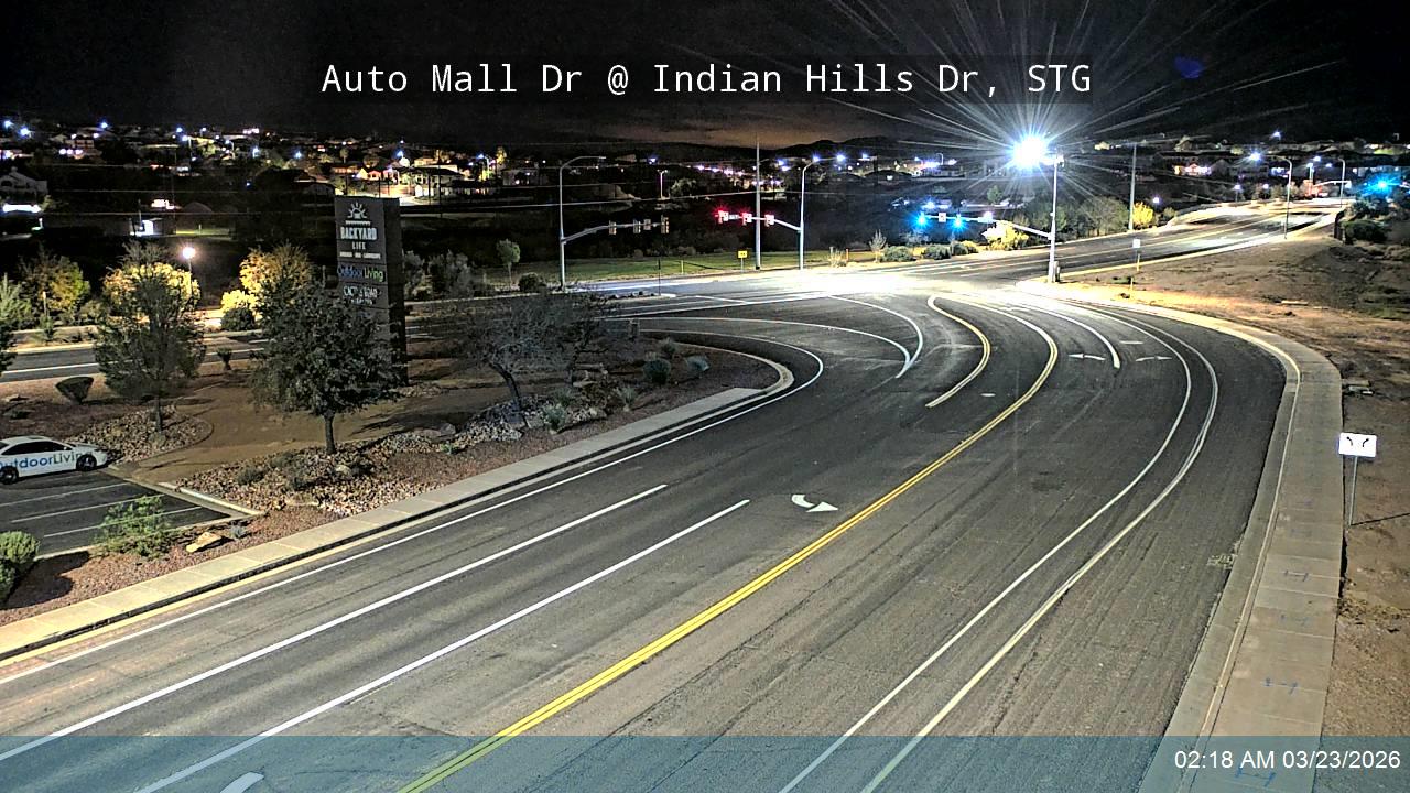 Auto Mall Dr @ Indian Hills Dr, STG live webcam