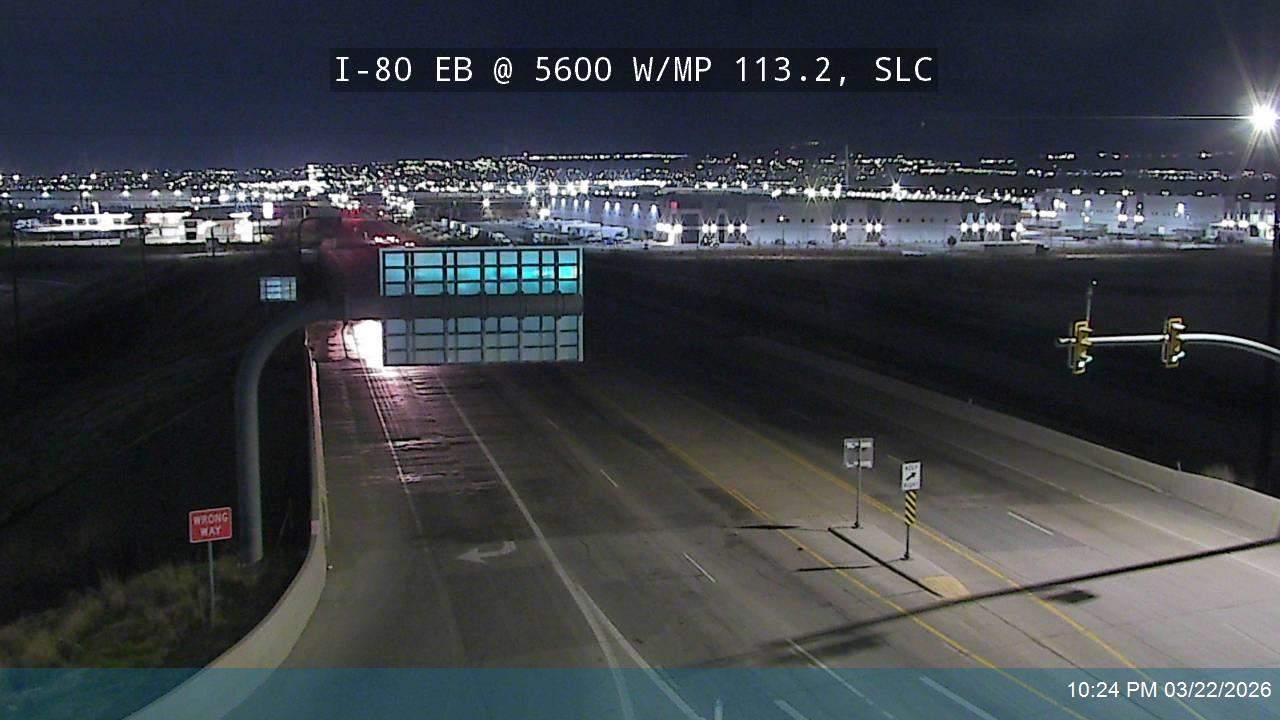 I-80 EB @ 5600 W / SR-172 / MP 113.2, SLC live webcam