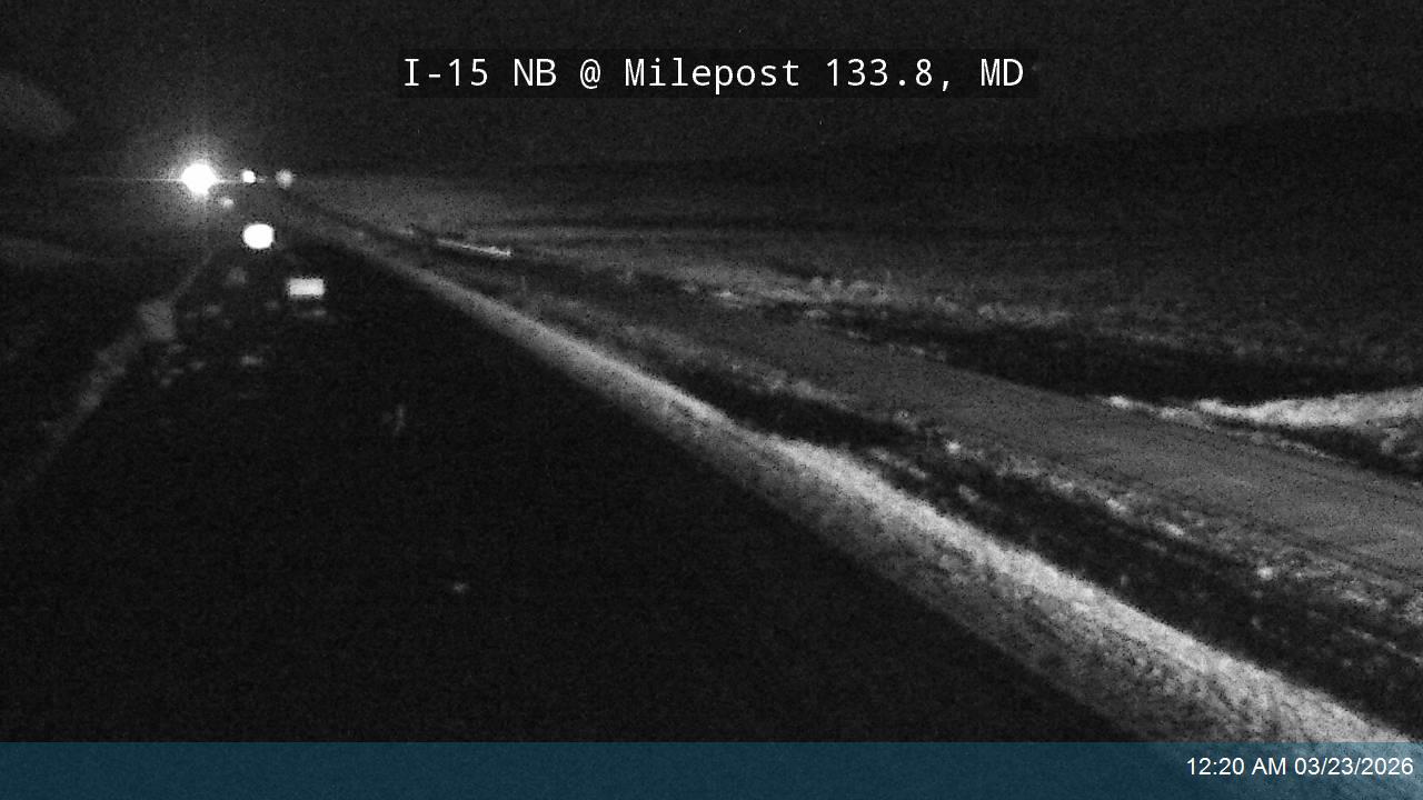 I-15 NB @ Milepost 133.8, MD live webcam