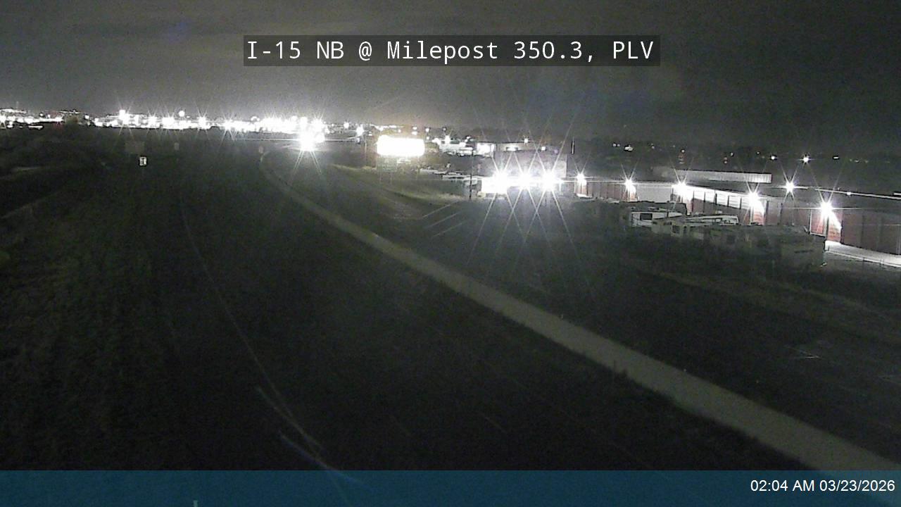 I-15 NB @ Milepost 350.3, PLV live webcam