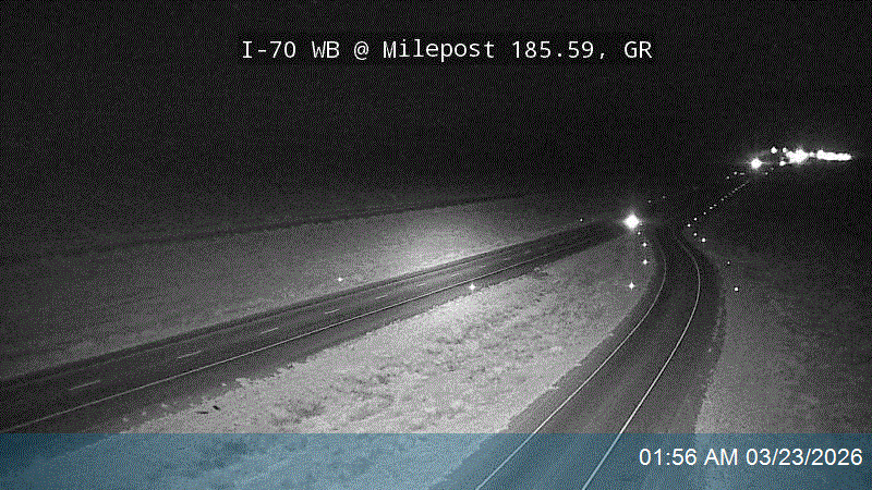 I-70 WB @ Milepost 185.59, GR live webcam