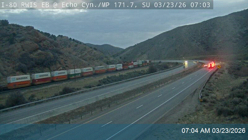 I-80 RWIS EB @ Echo Canyon / MP 171.7, SU live webcam