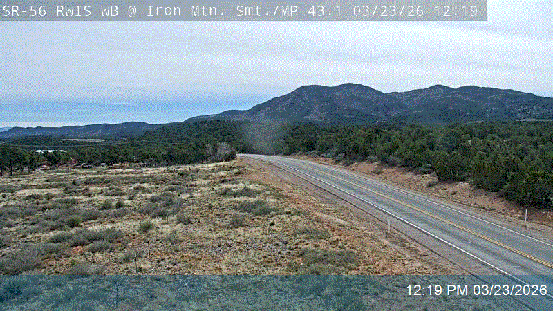 SR-56 RWIS WB @ Iron Mountain Summit / MP 43.1 RN live webcam