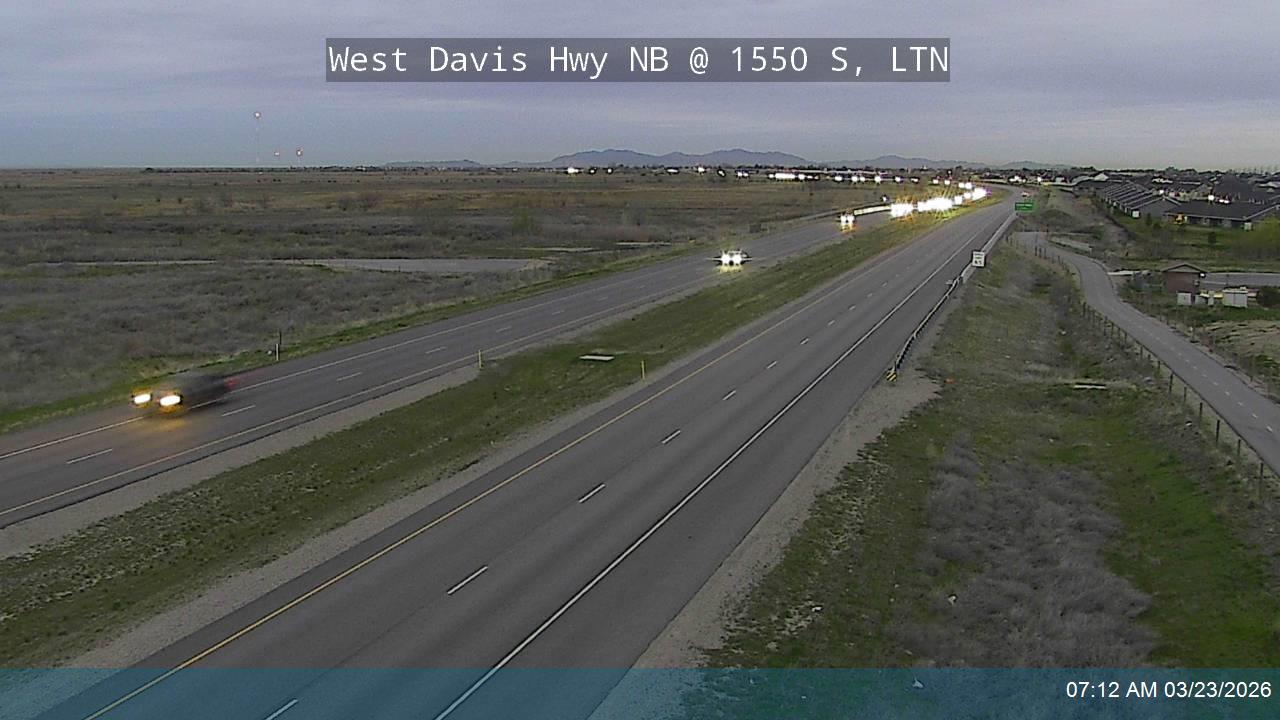 West Davis Hwy / SR-177 NB @ 1550 S / MP 8.18, LTN live webcam