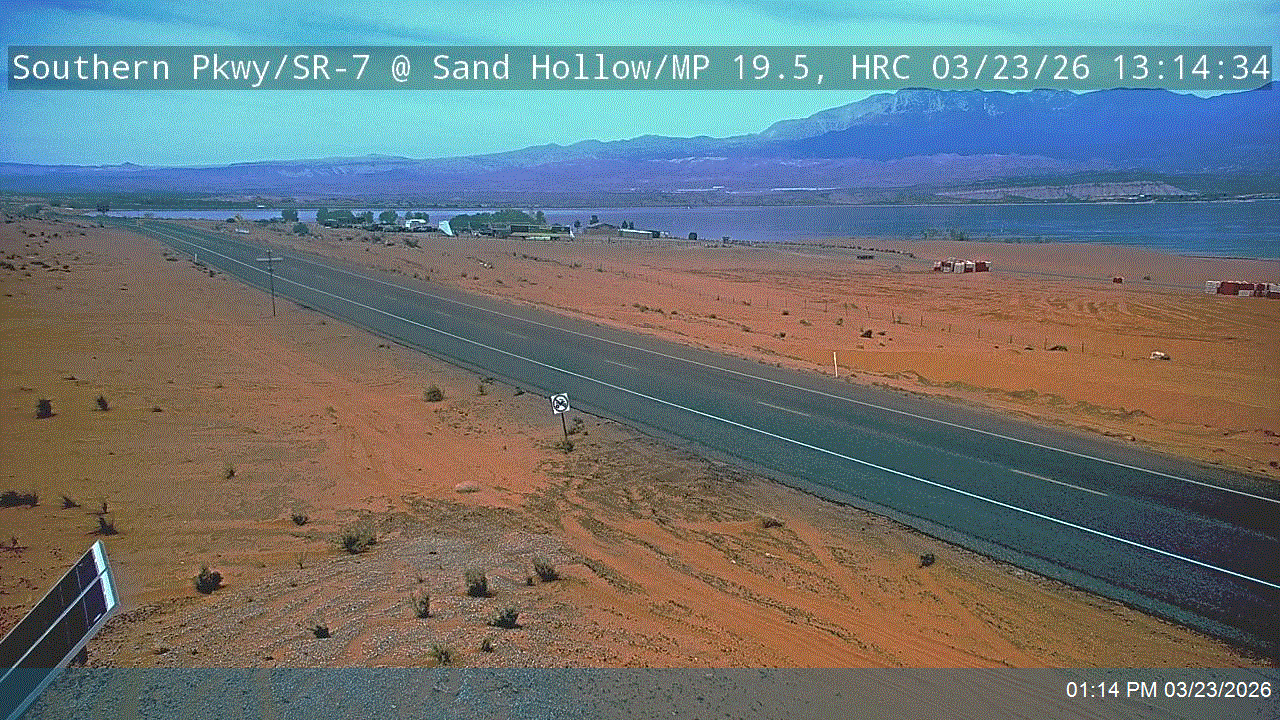 Southern Pkwy / SR-7 RWIS EB @ Sand Hollow Reservoir / MP 19.5, HRC live webcam