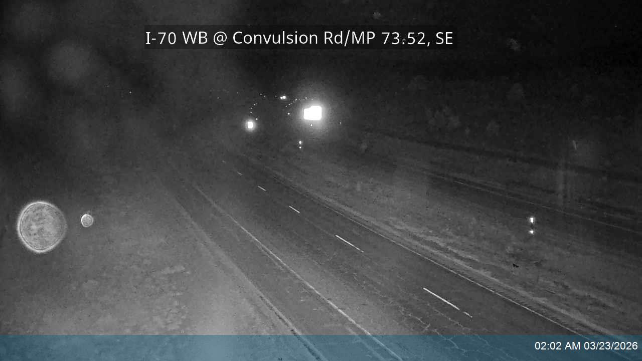 I-70 WB @ Convulsion Rd / MP 73.52, SE live webcam