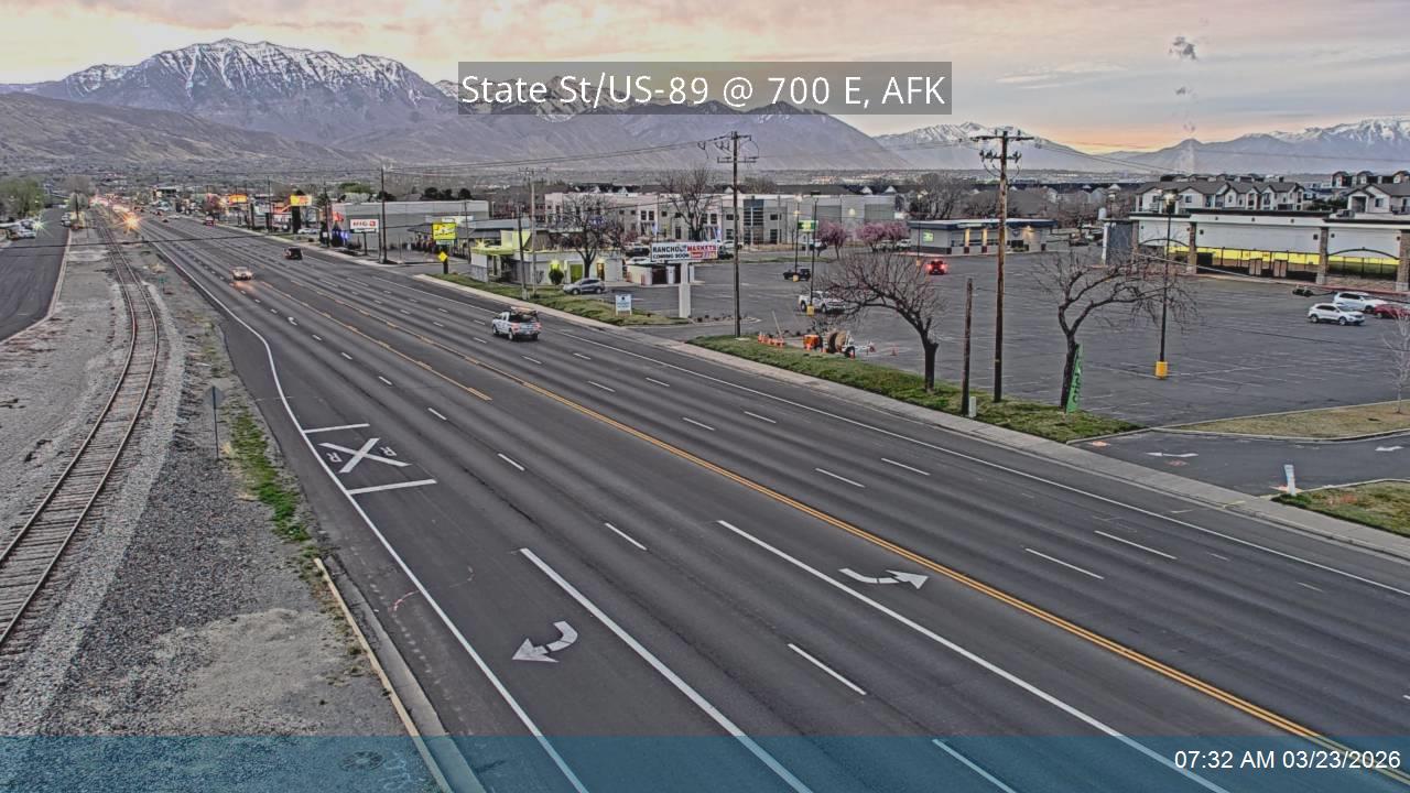 State St / US-89 @ 700 E, AFK live webcam