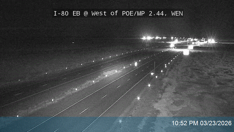I-80 EB @ West of POE / MP 2.44, WEN live webcam