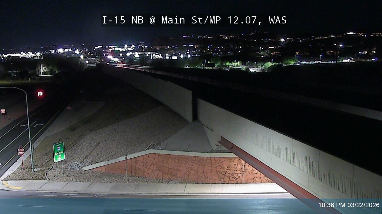 I-15 NB @ Main St /  MP 12.07, WAS live webcam