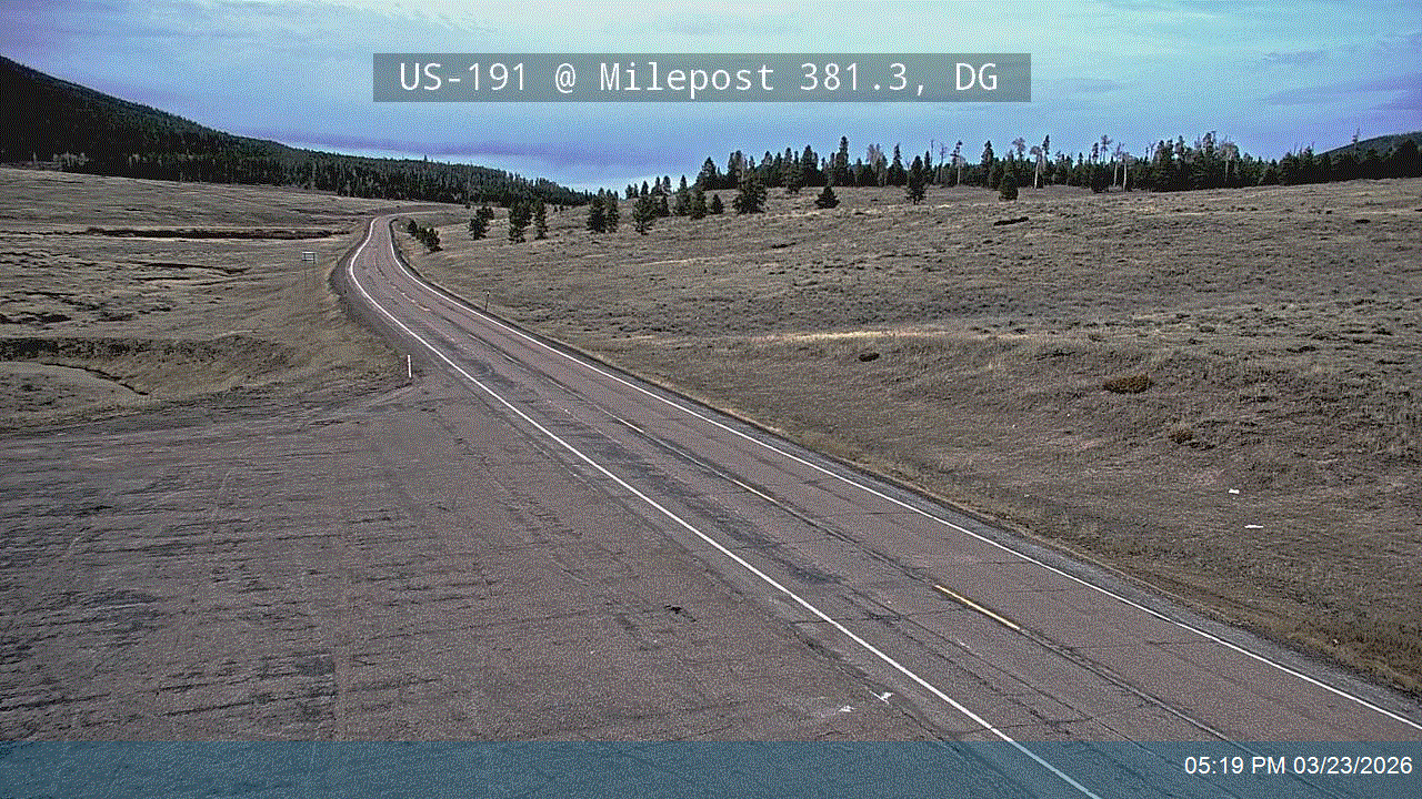 US-191 @ Milepost 380.82, DG live webcam