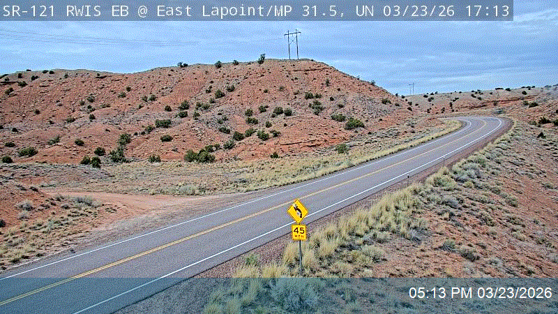 SR-121 RWIS EB @ East Lapoint / MP 31.45, UN live webcam