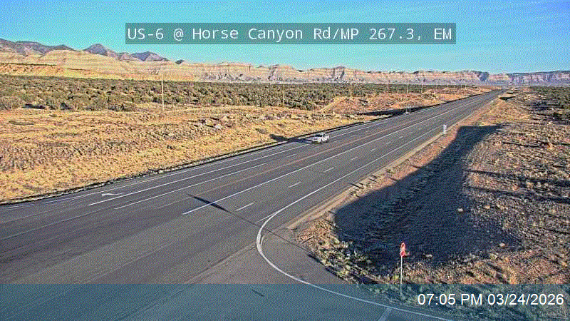 US-6 @ Horse Canyon Rd / MP 267.3, EM live webcam
