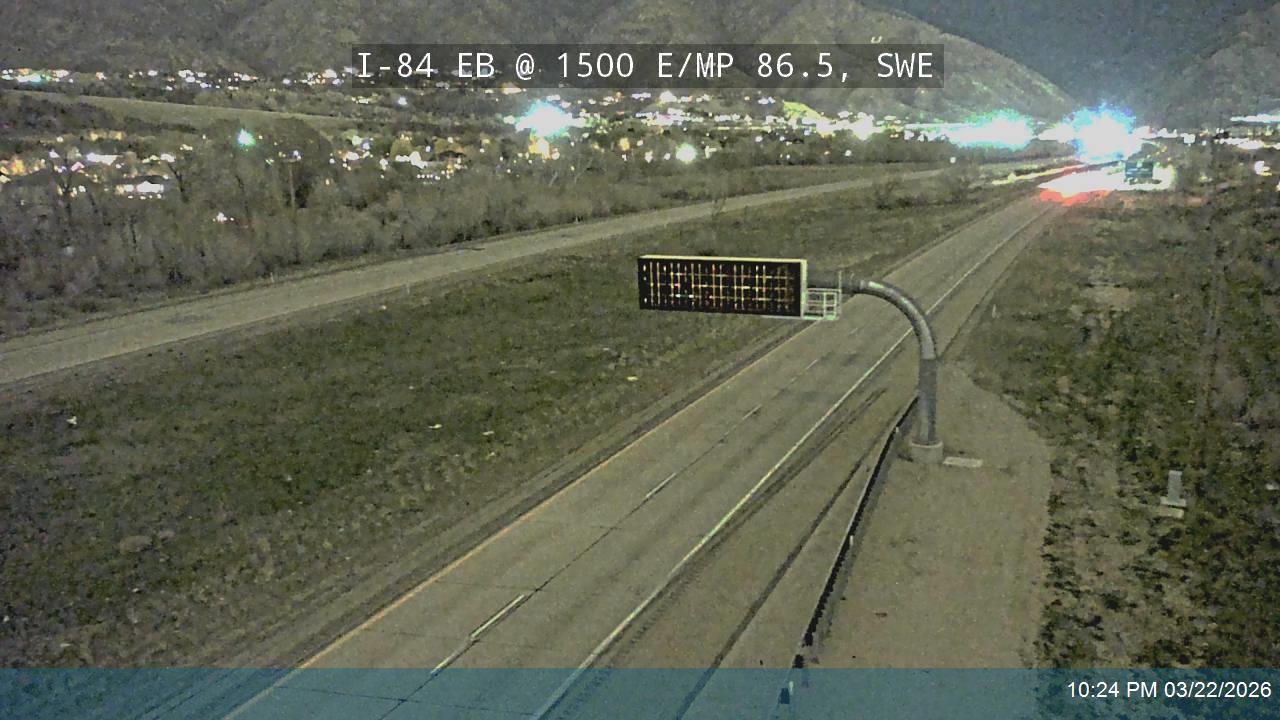 I-84 / Weber Canyon EB @ MP 86.68, SWE live webcam
