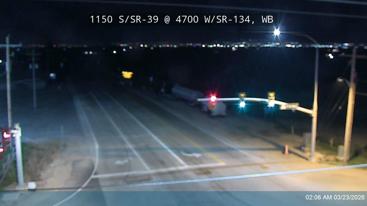 SR-39 / 1150 S @ SR-134 / 4700 W, WB live webcam