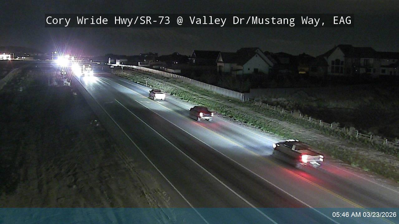 Cory Wride Hwy / SR-73 @ Valley Dr / Mustang Way, EAG live webcam