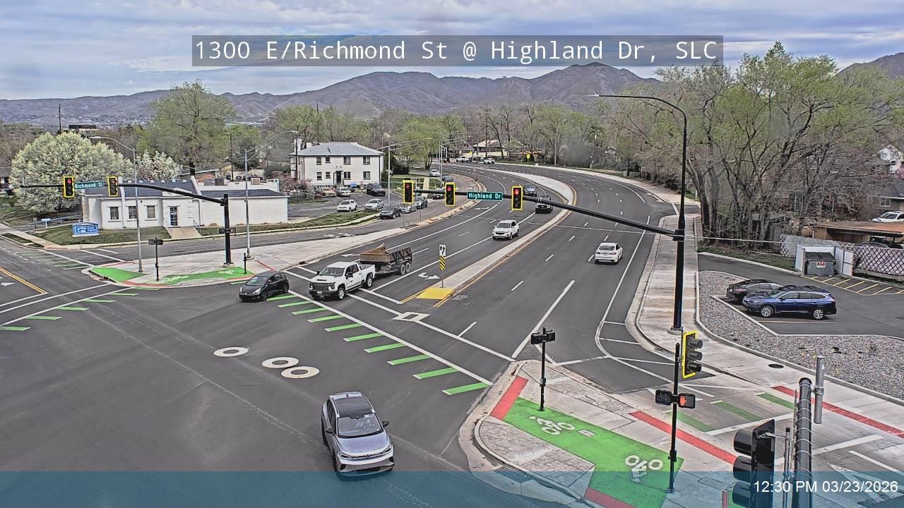 1300 E @ Highland Dr, SLC live webcam