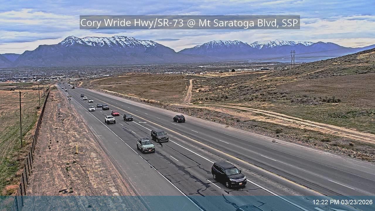Cory Wride Hwy / SR-73 @ Mt Saratoga Blvd / MP 34.6, SSP live webcam