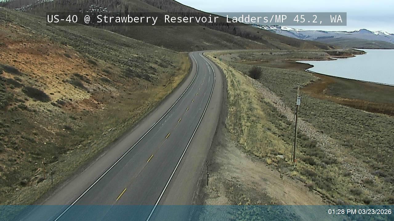 US-40 @ Strawberry Reservoir Ladders / MP 45.2, WA live webcam