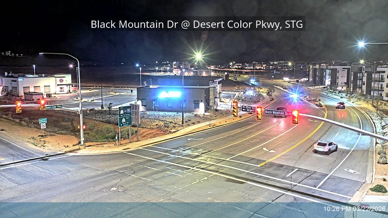 Southern Pkwy / SR-7 / SB Ramp (Black Mountain Dr) @ Desert Color Pkwy, STG live webcam
