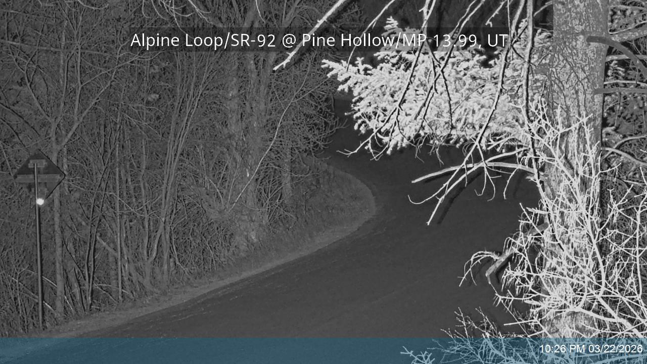 Alpine Loop / SR-92 @ Pine Hollow / MP 13.99, UT live webcam