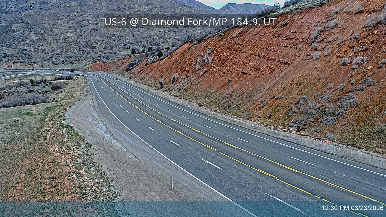 US-6 @ Diamond Fork / MP 184.9, UT live webcam