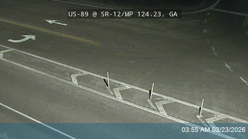 US-89 @ SR-12 / Milepost 124.23, GA live webcam