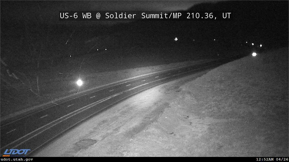 US-6 WB @ Soldier Summit / MP 210.36, UT