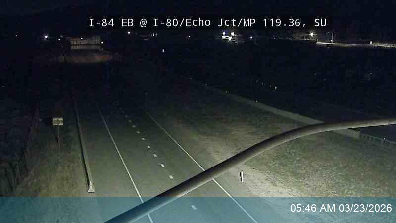 I-84 EB @ I-80 / Echo Jct / MP 119.36, SU (Local) live webcam