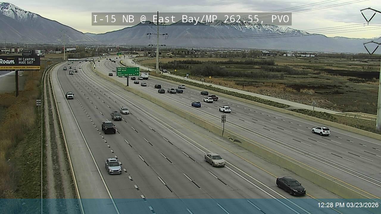 I-15 NB @ East Bay / MP 262.55, PVO live webcam