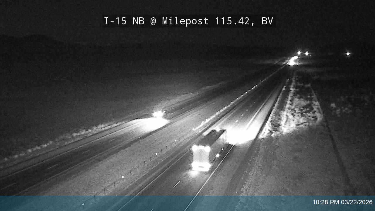 I-15 NB @ Milepost 115.42, BV live webcam