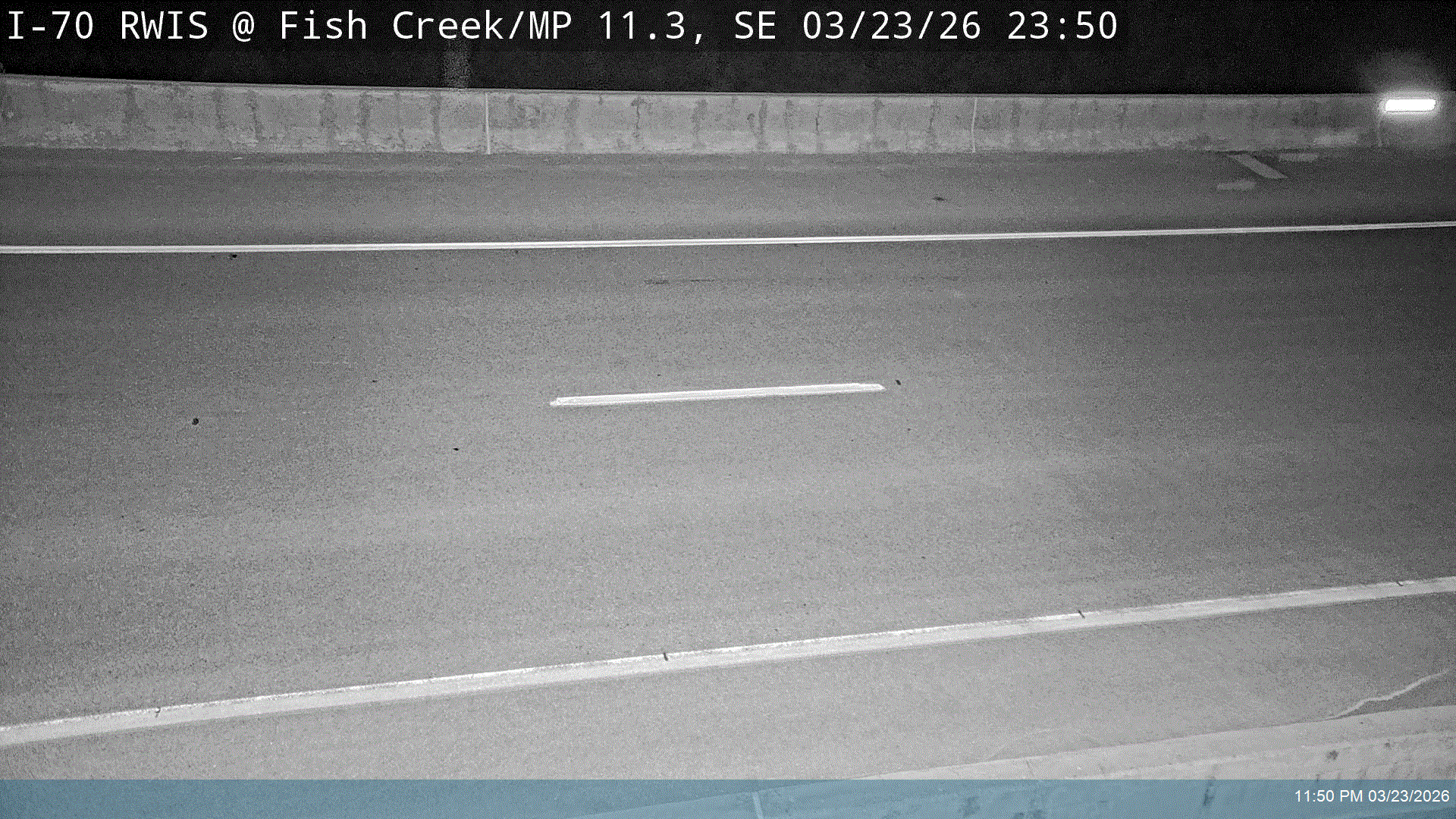 I-70 RWIS @ Fish Creek / MP 11.31, SE live webcam