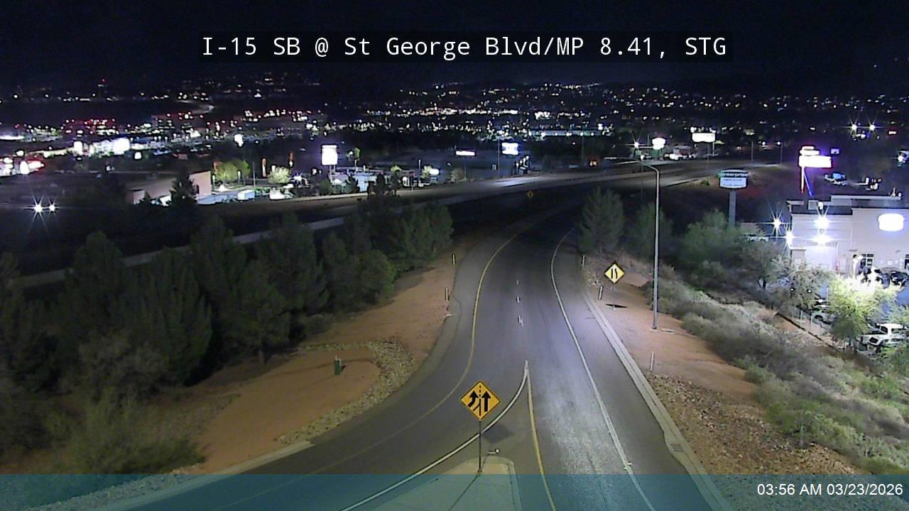 I-15 SB @ St George Blvd / SR-34 / MP 8.41, STG live webcam