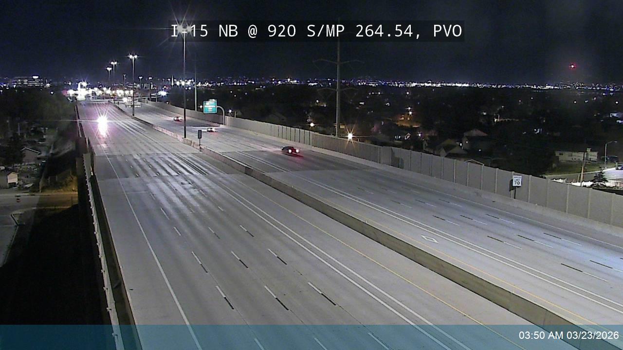 I-15 NB @ 920 S / MP 264.54, PVO live webcam