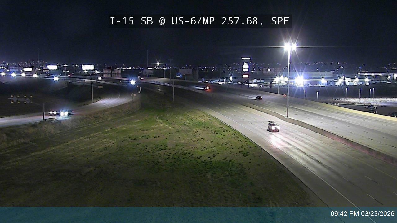 I-15 SB @ US-6 / MP 257.68, SPF live webcam