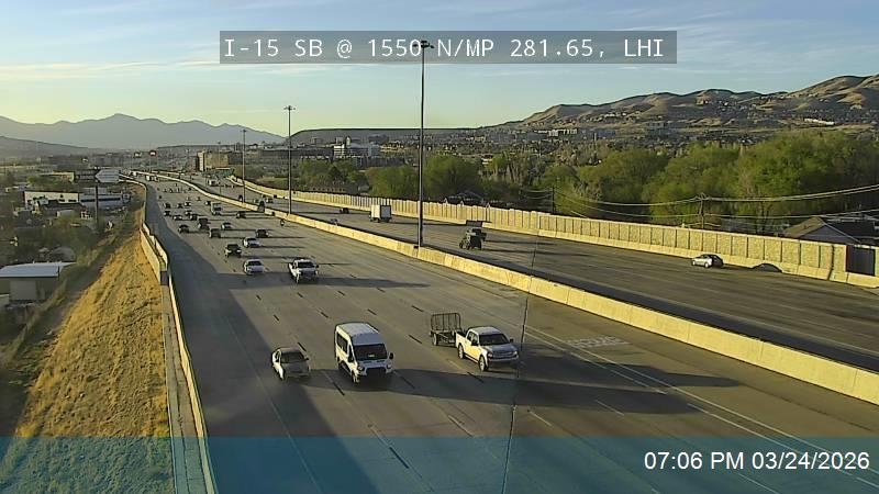 I-15 SB @ 1550 N / MP 281.65, LHI live webcam