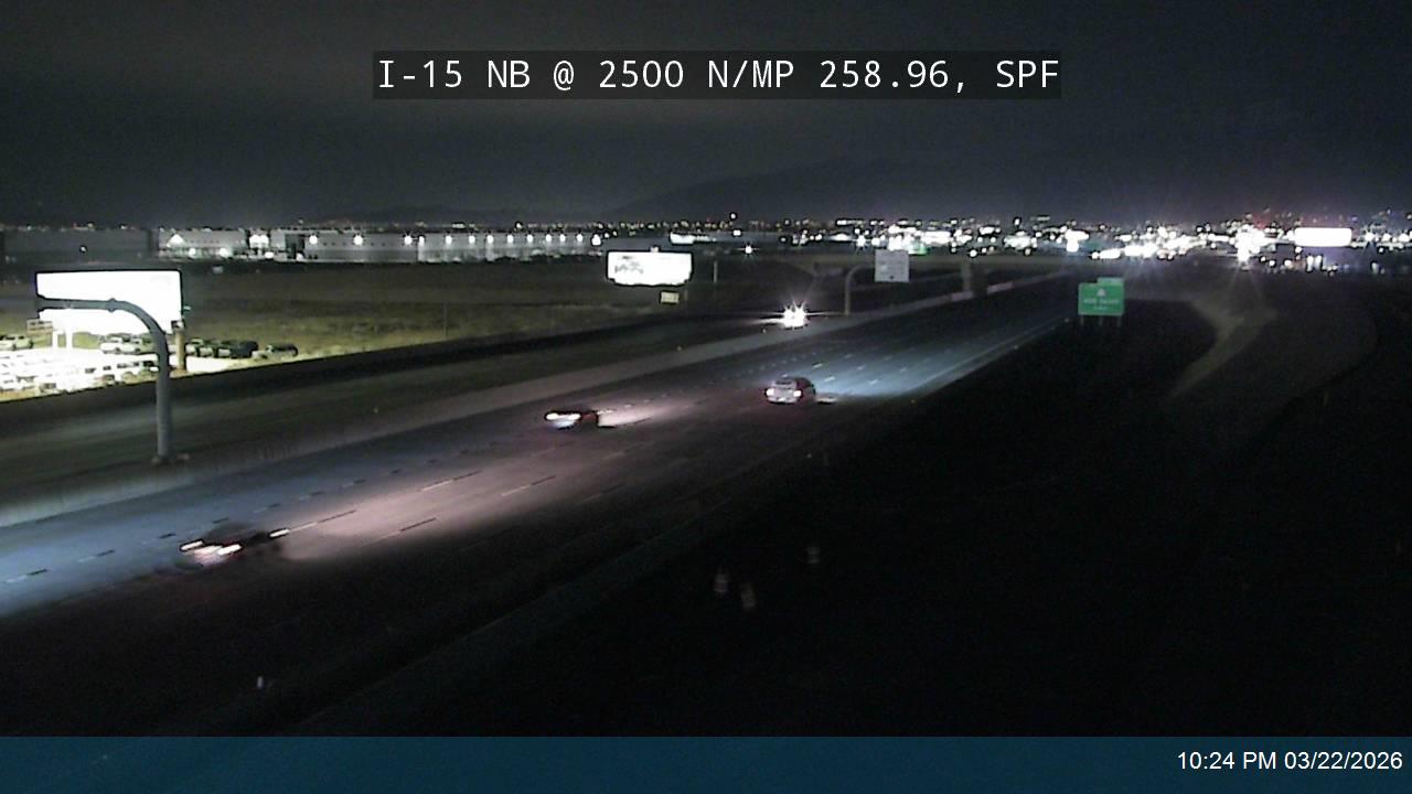 I-15 NB @ 1600 S / MP 258.96, SPF live webcam